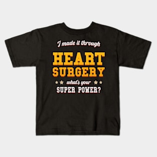 Heart surgery recovery Kids T-Shirt